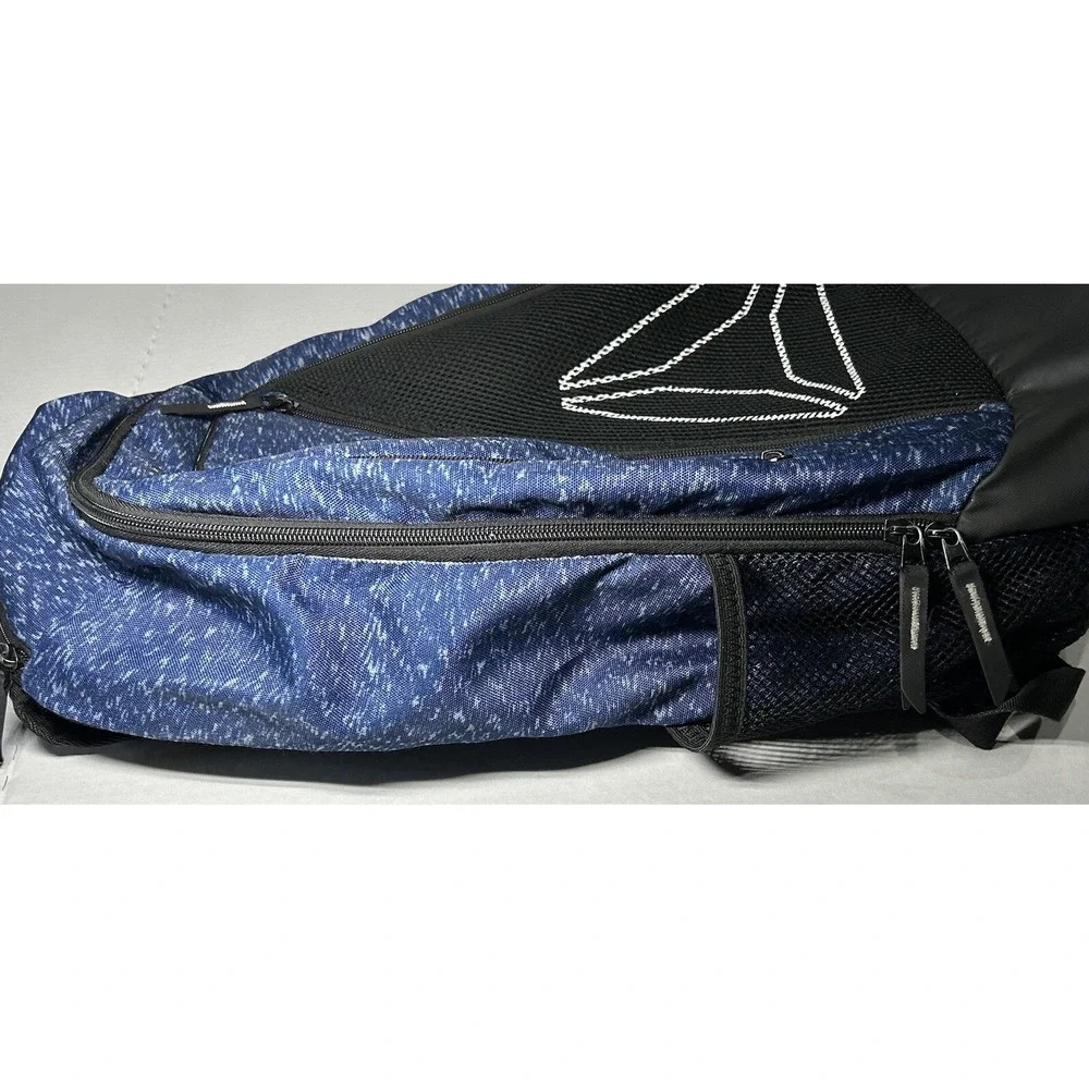 Reebok Blue Black Water Resistant Comfort Straps Backpack Padded